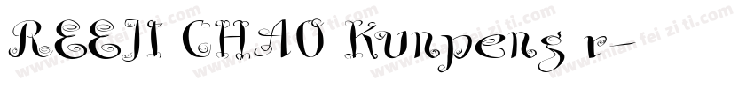 REEJI CHAO Kunpeng r字体转换